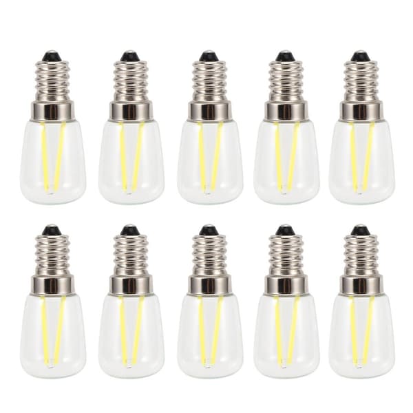 10 stk. E14 mini LED-lys med lang glødetråd og høj lysstyrke KLB