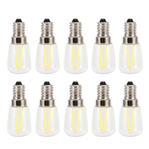 10 stycken E14 mini LED-ljus med lång glödtråd och hög ljusstyrka KLB