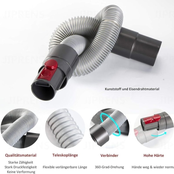 Dyson V11 V10 V8 V7 -imurien pidennysputki - 52 cm, venyy 172 cm