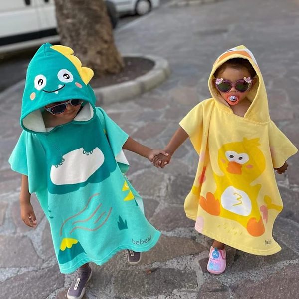 Lila sjöjungfru(60*120cm)Barnens badhandduk Cape Beach Cape,Baby Hooded handdukar Bärbar huvhandduk för pojkar flickor Absorberande huvhandduk för baby