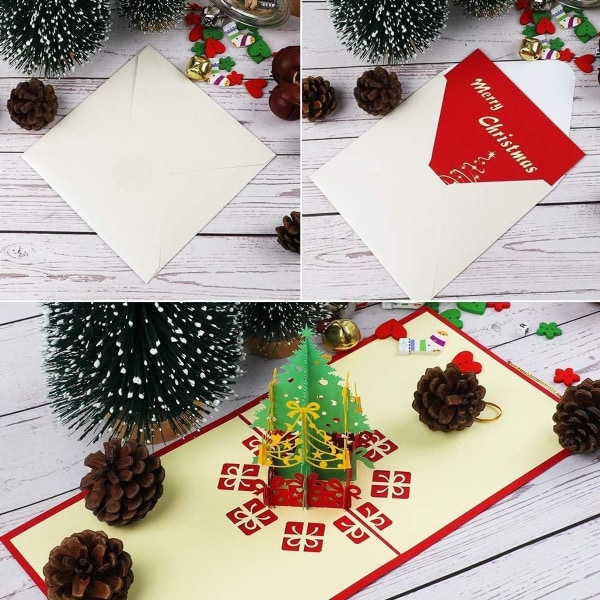 3D-julekort, Pop Up-julekort, Julekort med konvolutter