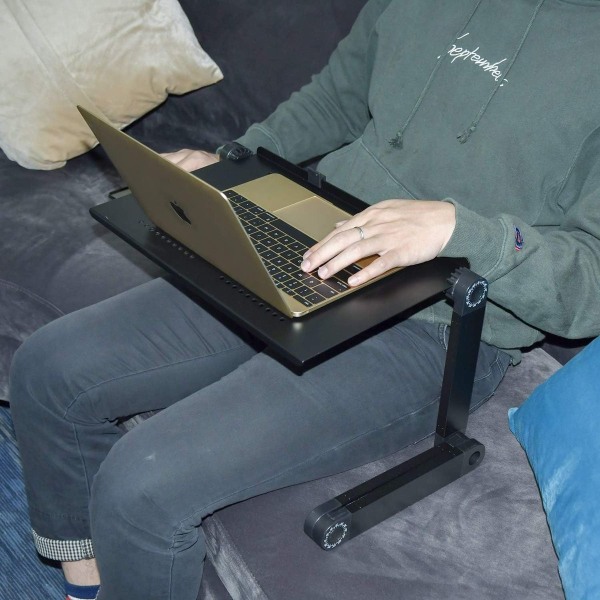 Bærbar computer stand sammenklappelig seng bord laptop stand seng hylde til sofa, bog, magasin