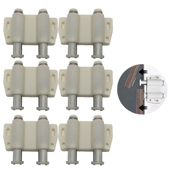 Paket med 6 dubbla magnetiska trycklås fjäderlås tryck