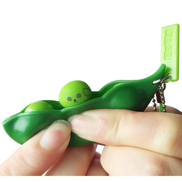 1 Pakk Knus En Nøkkelring Klem En Bønne Squishy SOYA for Barn