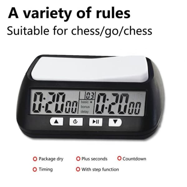 YS-902 Schacktimer Go Tävling Schackklocka (Gul Engelsk Version)