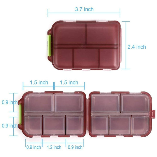 2er-Pack Travel Pillbox Hellroot + Darkroot