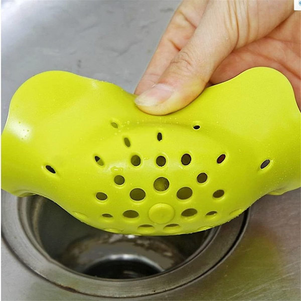 Diskho Silikonfilter, 4-delad Golvavloppslock Silikon, Bärbar