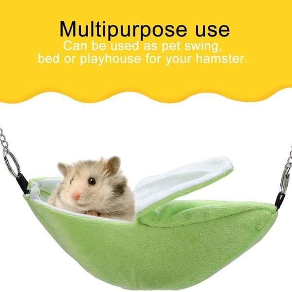 Kjæledyr Hamster Seng Banan Form Henge Grønn KLB