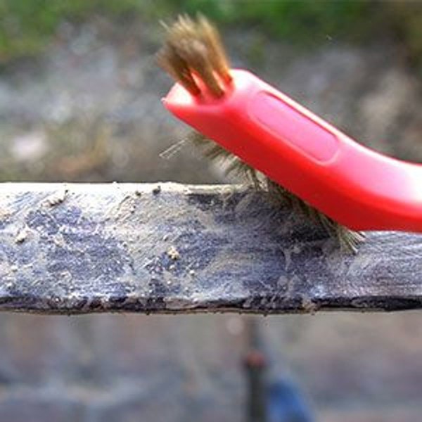 Sæt med stålbørster, 3-delt nylon/messing/rustfrit stål