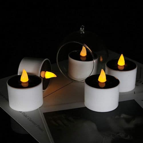 Solcelled LED Lys, Flimrende Flammeløse Lys