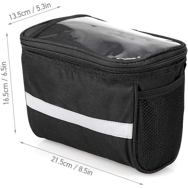 Lixada cykelstyrbag, isoleret, sort