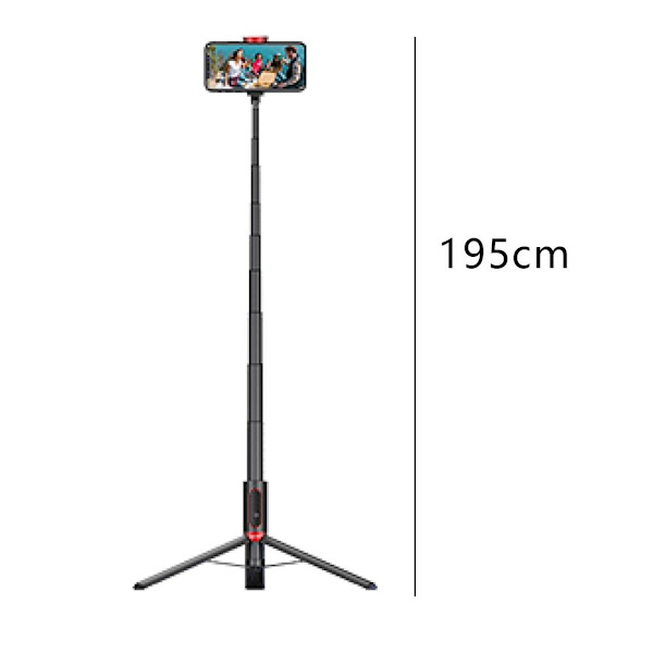 Bluetooth Selfie Stick Tripod, Aluminium Utbyggbar Selfie Sticks med KLB