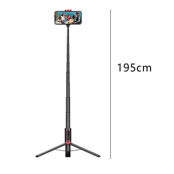 Bluetooth Selfie Stick Tripod, Aluminium Utvidbar Selfie Sticks med KLB