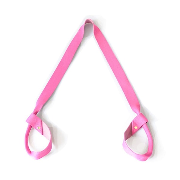 Jooga-alustan kantohihna Mat Harness Strap Sling, Kestävä säädettävä kaksiväriinen ruusunpunainen