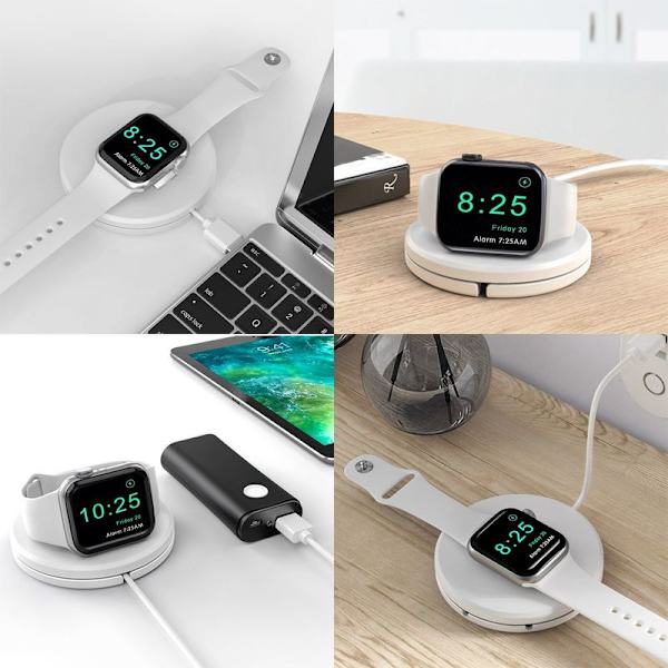 Lader ikke inkludert kompakt ladestasjon for Apple Hvit