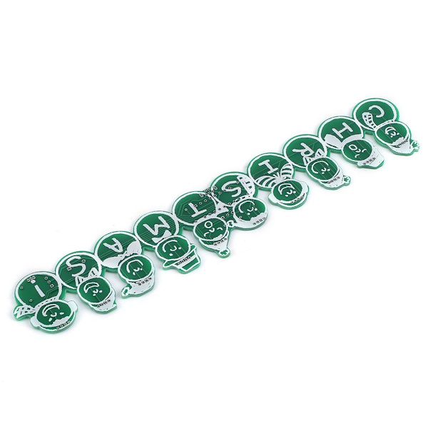 USB DIY värikäs LED-musiikkijoulupukkisetti loma KLB