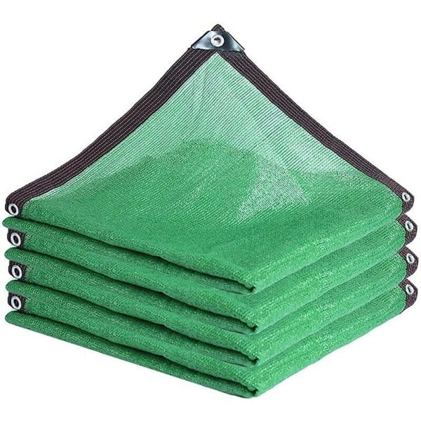 Grønt skyggenet, skyggesejl, rektangulært skyggeklæde, 75% skyggeklæde