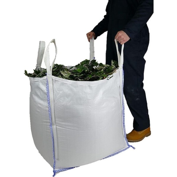 Puutarhajätteen säkki - 340 litraa - Puolen tonnin irtosäiliö - Ensiluokkainen laatu - Suuri, kestävä puutarhajätteen säkki - Rakennusalan irtosäiliö 500 kg (1 pakkaus) KLB