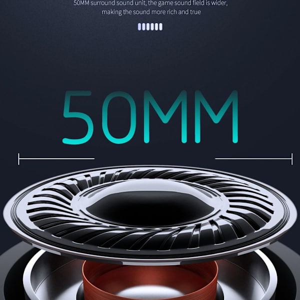Gaming headset vit med brusreducerande mikrofon färg RGB-lampor