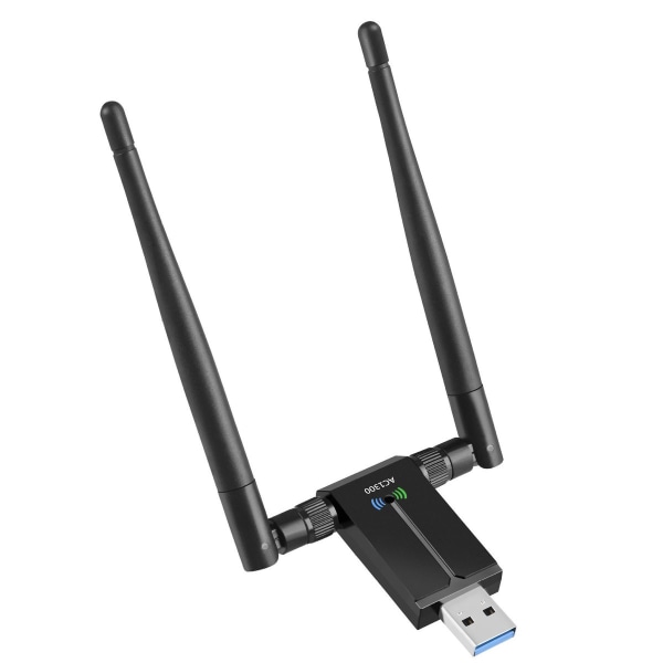 Trådløs USB WiFi-adapter for PC - 802.11AC 1200 Mbps Dual 5 Dbi