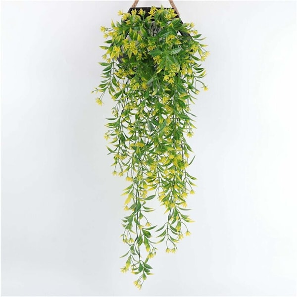 Kunstige Blomster Kunstige Hængeplanter, 78CM, 5 Gaffler, Falsk Vinstok, Pil, Rattan, Blomster, Til Hjem, Havevægsdekoration (Grøn) KLB