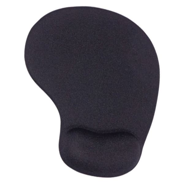 Musemåtte Memory Foam Håndledsstøtte Ergonomisk Skridsikker Mus Sort