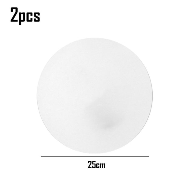 Round solid color waterproof leather laptop mouse pad in sweet white