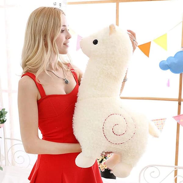 Alpaca plysdyr, sød blød bamse KLB