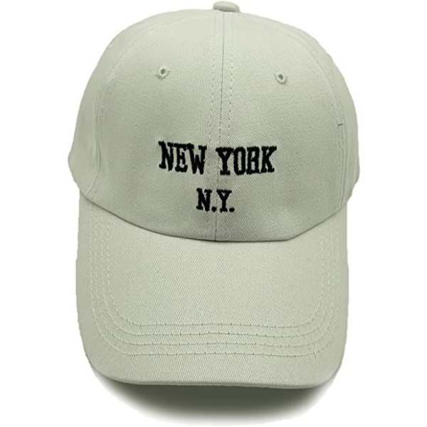 New York Cap i bomull Unisex Justerbar Tvättad Snapback-hatt Vintage Klassiska pappa-hattar utomhus för män kvinnor