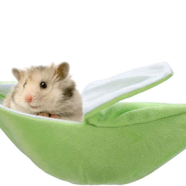 Lemmikkihamsterin sänky banaanin muotoinen ripustus vihreä KLB