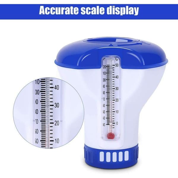 Swimmingpool Diffuser, Swimmingpool Klor Diffuser med Termometer, Automatisk Ch