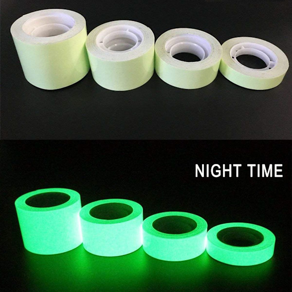 Luminous Tape Sticker 9,84 Fod Længde x 0,47 Tommer Bredde (1,2 cm 3 m) Høj KLB