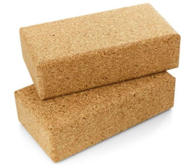 Yogablock set med 2 stycken, stabila och halkfria yogablock