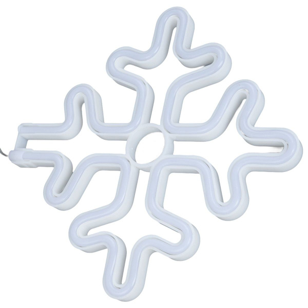 70 tum Neon Skylt Romantisk Jul Snöflinga Batteri USB KLB