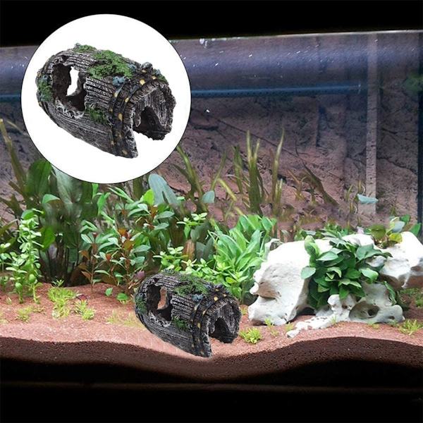 Akvariedekoration Akvariedekoration Resin Akvarietilbehør Sort KLB