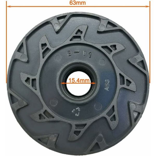 Pieces Black and Decker Trimmer Line Spoler (30 ft Nylon Liner 1,65 mm Længde med Spole Cover og Fjeder) KLB