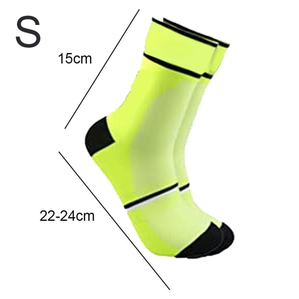 Sports Socks for Men Women Running Cycling Basketball Green KLB