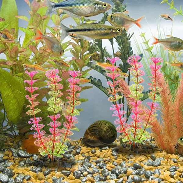 Kunstige alger vandplanter til akvarier Plastic Fish Style1 KLB