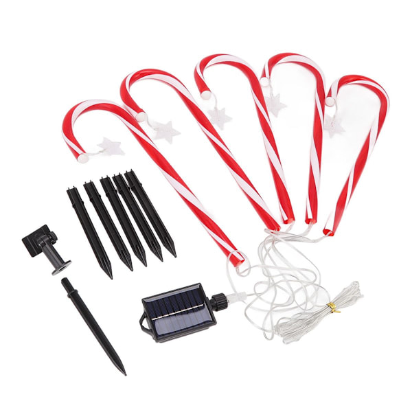 Joulu Candy Cane -valot 1 5:lle, IP65 vedenpitävä, 8 tilaa KLB