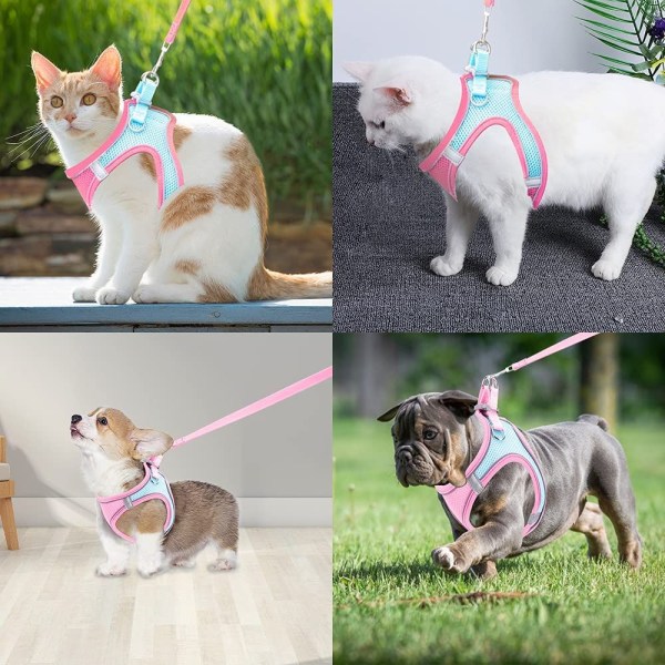 Dog Harness for Small Cats,Reflective Anti-Pull Vest for Small Dogs Anti-Pull Harness for Dogs Step-in Harness for Small Dogs Puppy Harness S