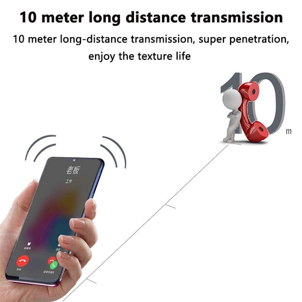 Bluetooth-hovedtelefoner med ørekrog, headset uden blå