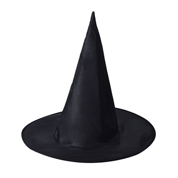 3 st Halloween hatt svart Oxford tyg trollkarl hatt smink kostym rekvisita häxhatt häxhatt(L)