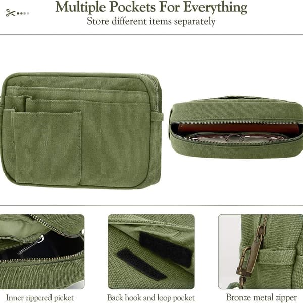 Pencil Case, Bærbar Stor Pencil Case til Mænd/Kvinder, KLB
