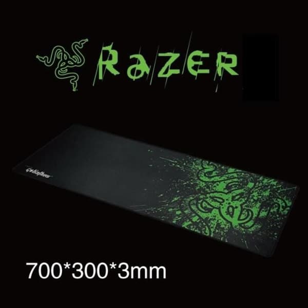 Musematte spillmusematte 700mm x 300mm x 3mm sklisikker gummibase svart