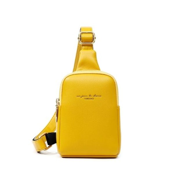 D7005 Sports diagonal taske til kvinder brysttaske (gul)
