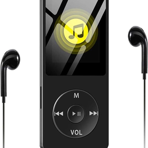 MP3-afspiller, 8GB MP3-afspiller Sport MP4-afspiller Musikafspiller med hovedtelefoner KLB
