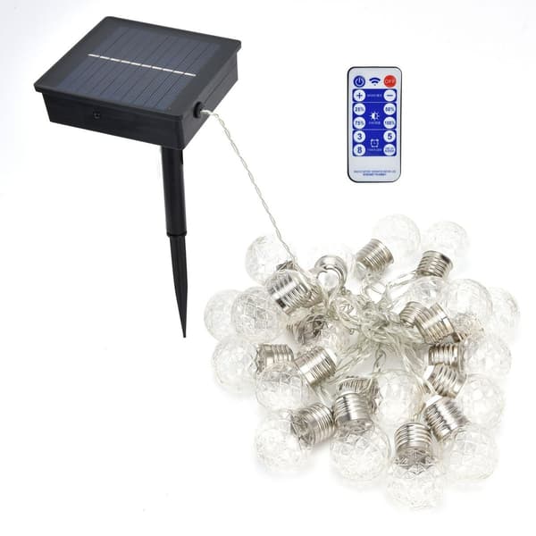Solar String Lights 6M 20 LED Bulb Dekorative Lampe med KLB