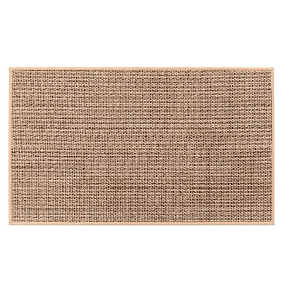 Køkkenmåtte foran vasken Vaskbar skridsikker gummi og vaskbar, Jutefarve (1 stk. til 50x80cm) KLB