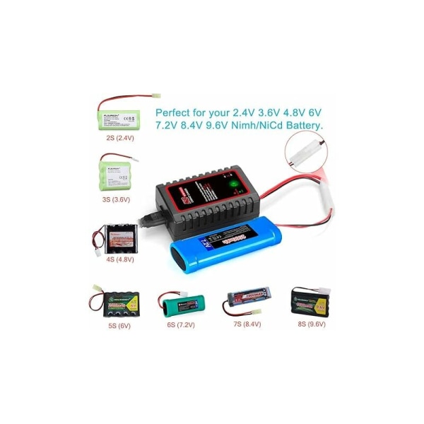 Nimh/Nicd-batteriladdare för 2-8s batterimoduler med standardkontakt/Tamiya 1000mA/2000mA Mini Rc-laddare för Rc-hobbyer KLB