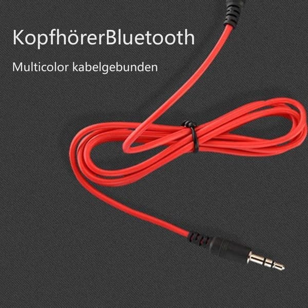 Bluetooth-hörlurar Over Ear, Trådlösa Hörlurar, HiFi Stereo, Fällbara